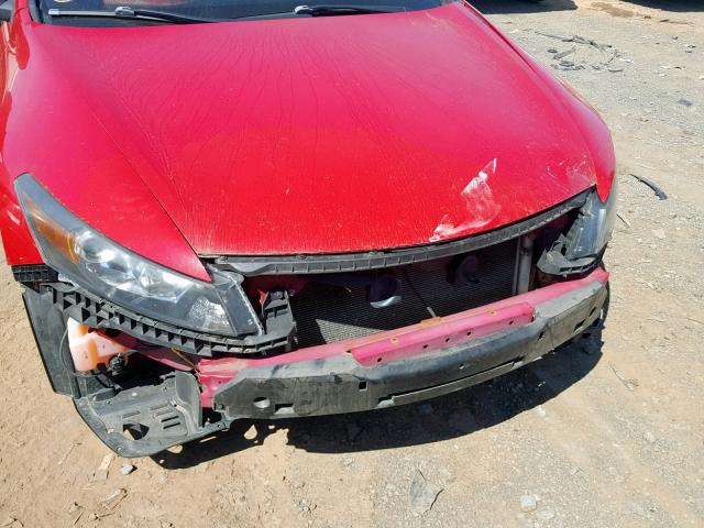 1HGCS1B85CA010541 - 2012 HONDA ACCORD EXL RED photo 9