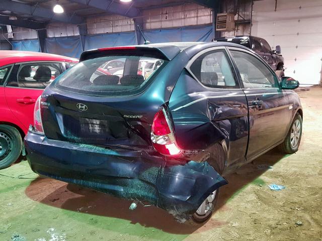 KMHCM36C17U035858 - 2007 HYUNDAI ACCENT GS GRAY photo 4