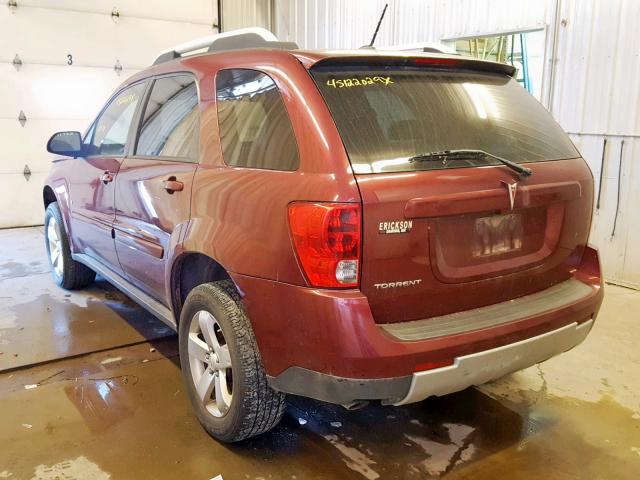 2CKDL33F796242551 - 2009 PONTIAC TORRENT BURGUNDY photo 3