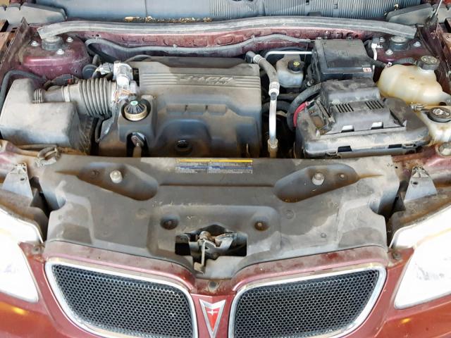 2CKDL33F796242551 - 2009 PONTIAC TORRENT BURGUNDY photo 7