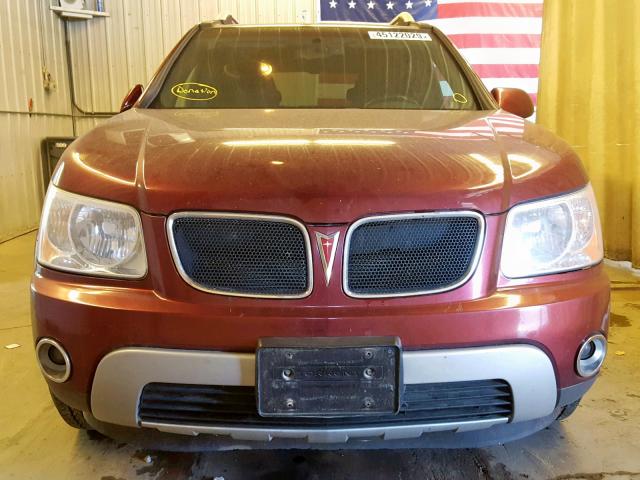 2CKDL33F796242551 - 2009 PONTIAC TORRENT BURGUNDY photo 9