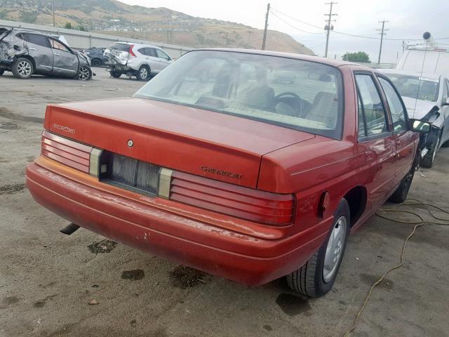 1G1LD5544SY293151 - 1995 CHEVROLET CORSICA RED photo 4