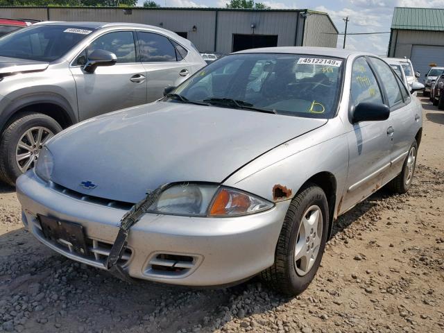 1G1JC524317178981 - 2001 CHEVROLET CAVALIER B SILVER photo 2