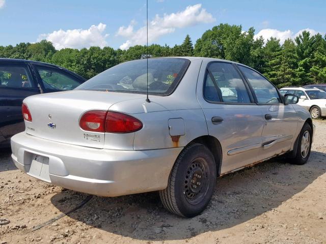 1G1JC524317178981 - 2001 CHEVROLET CAVALIER B SILVER photo 4