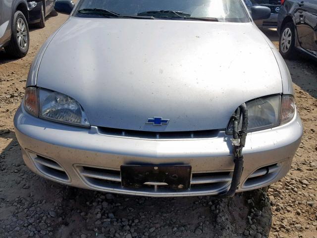 1G1JC524317178981 - 2001 CHEVROLET CAVALIER B SILVER photo 9