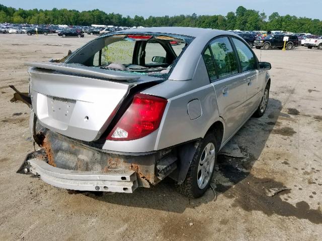 1G8AJ52F24Z136562 - 2004 SATURN ION LEVEL SILVER photo 4