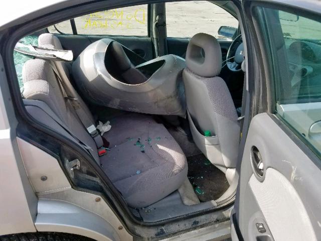 1G8AJ52F24Z136562 - 2004 SATURN ION LEVEL SILVER photo 6