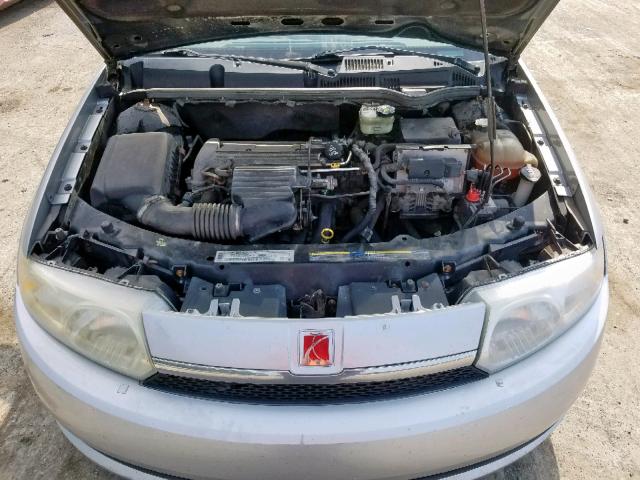 1G8AJ52F24Z136562 - 2004 SATURN ION LEVEL SILVER photo 7