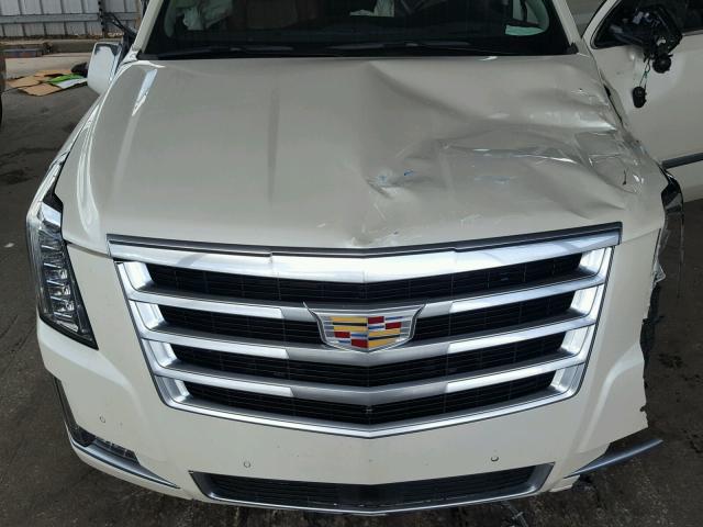 1GYS3TKJ8FR610752 - 2015 CADILLAC ESCALADE E WHITE photo 7