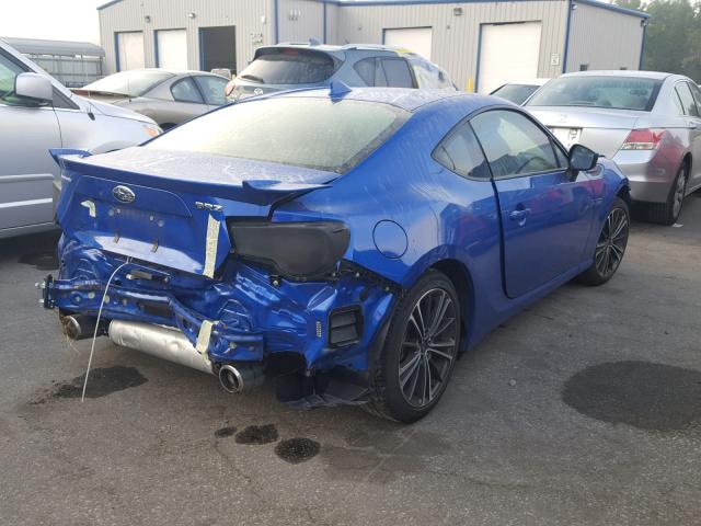 JF1ZCAC17G8602596 - 2016 SUBARU BRZ 2.0 LI BLUE photo 4