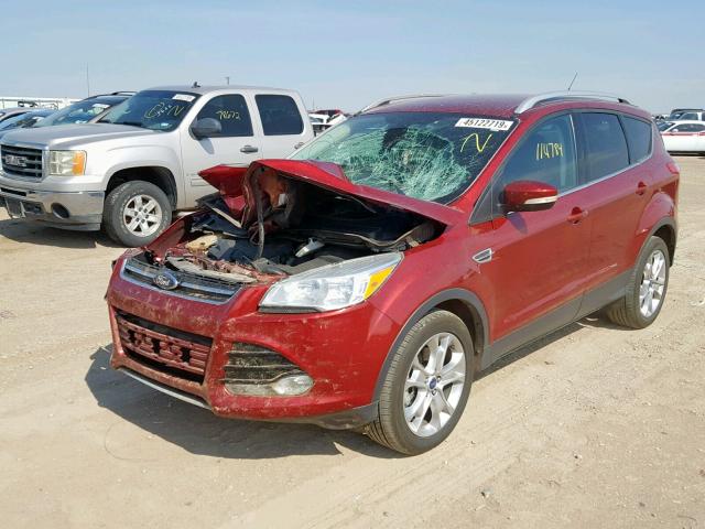 1FMCU0J97EUA87034 - 2014 FORD ESCAPE TIT RED photo 2