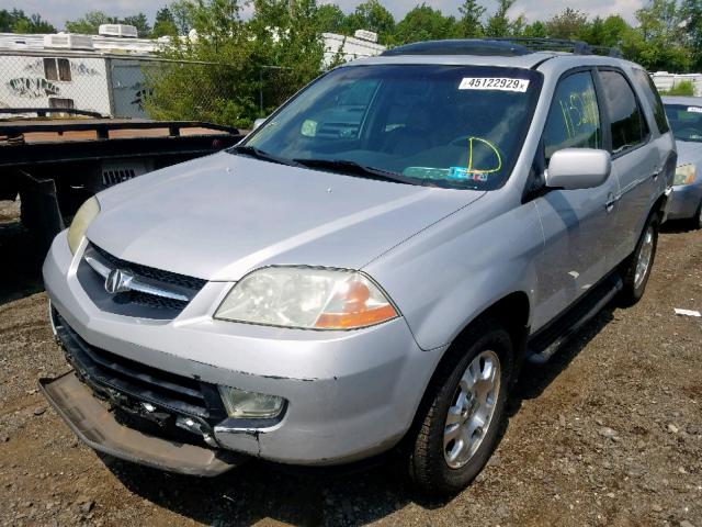 2HNYD18262H522904 - 2002 ACURA MDX SILVER photo 2