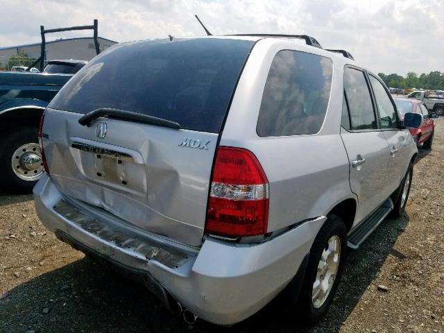 2HNYD18262H522904 - 2002 ACURA MDX SILVER photo 4