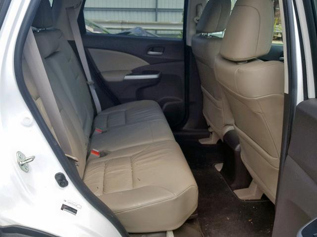 5J6RM4H79EL001166 - 2014 HONDA CR-V EXL WHITE photo 6