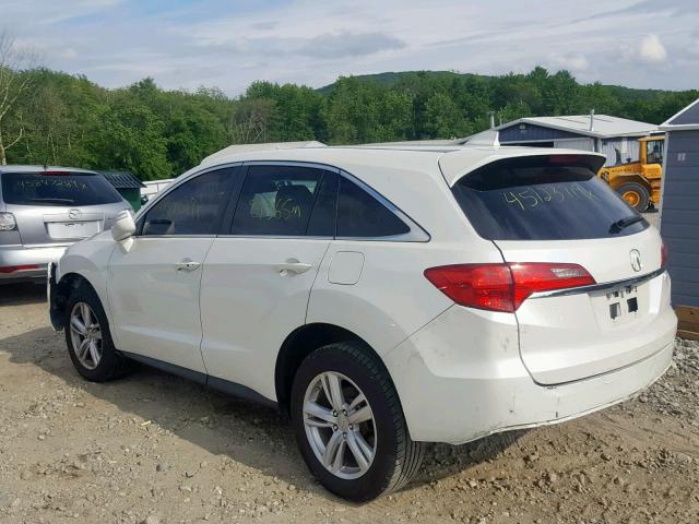 5J8TB4H59FL014082 - 2015 ACURA RDX TECHNO WHITE photo 3