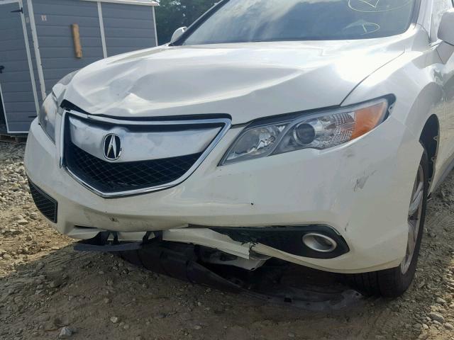 5J8TB4H59FL014082 - 2015 ACURA RDX TECHNO WHITE photo 9