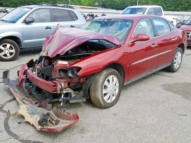 2G4WC582681367520 - 2008 BUICK LACROSSE C RED photo 2