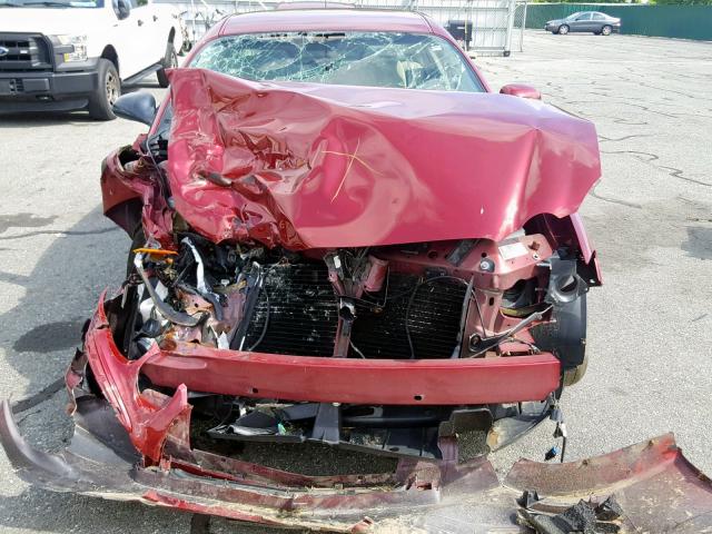 2G4WC582681367520 - 2008 BUICK LACROSSE C RED photo 9