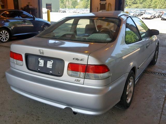 1HGEJ6226YL057979 - 2000 HONDA CIVIC DX SILVER photo 4