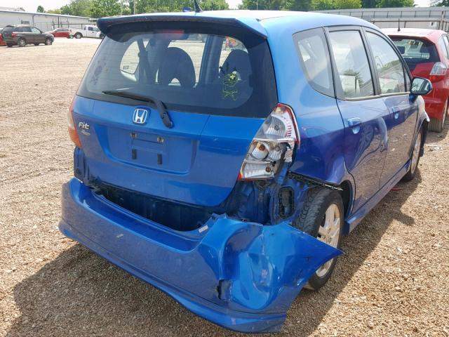 JHMGD38638S029519 - 2008 HONDA FIT SPORT BLUE photo 9