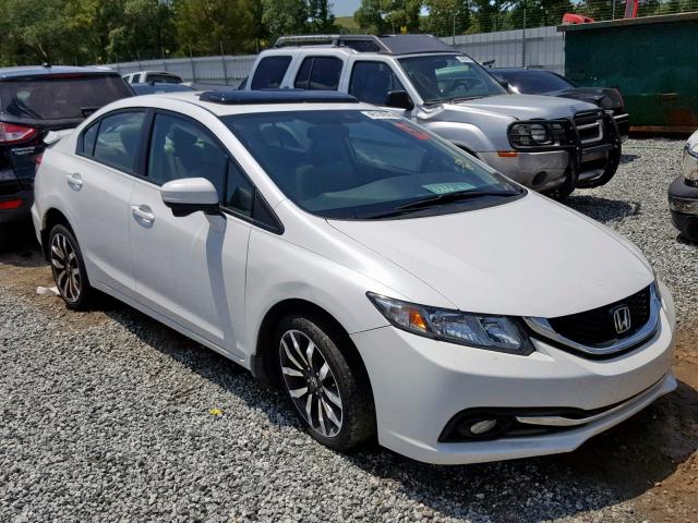 19XFB2F91FE017086 - 2015 HONDA CIVIC EXL 白色 照片 1