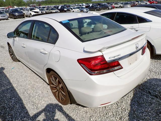 19XFB2F91FE017086 - 2015 HONDA CIVIC EXL 白色 照片 3