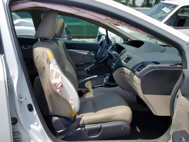 19XFB2F91FE017086 - 2015 HONDA CIVIC EXL 白色 照片 5