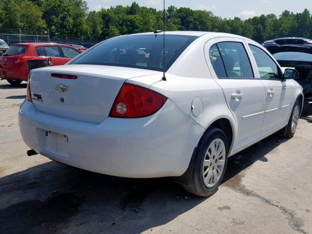 1G1AT58H197217699 - 2009 CHEVROLET COBALT LT WHITE photo 4