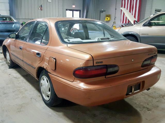 1Y1SK526XVZ408182 - 1997 GEO PRIZM BASE 橙色 照片 3