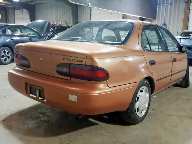 1Y1SK526XVZ408182 - 1997 GEO PRIZM BASE 橙色 照片 4