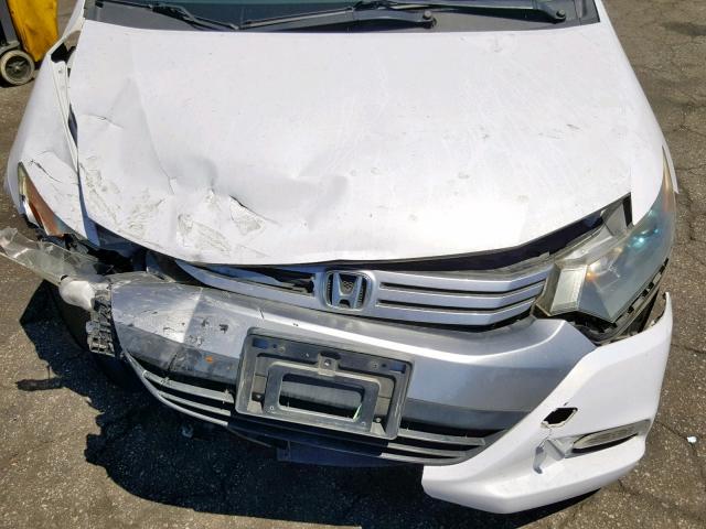 JHMZE2H73AS020799 - 2010 HONDA INSIGHT EX WHITE photo 7