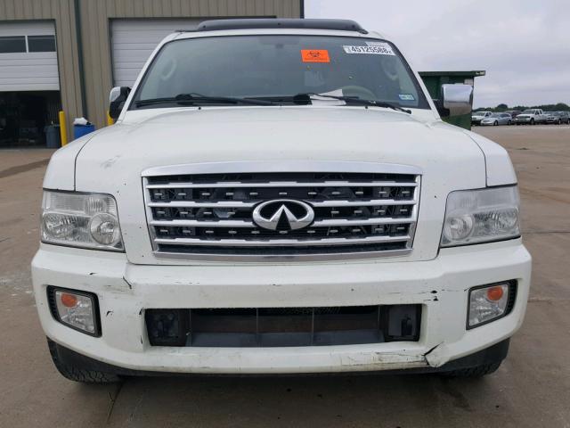 5N3ZA0NF4AN903017 - 2010 INFINITI QX56 WHITE photo 9