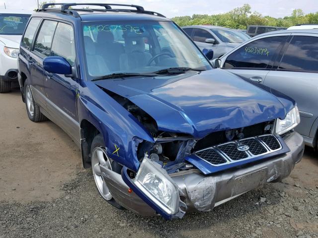 JF1SF65592H751204 - 2002 SUBARU FORESTER S BLUE photo 1