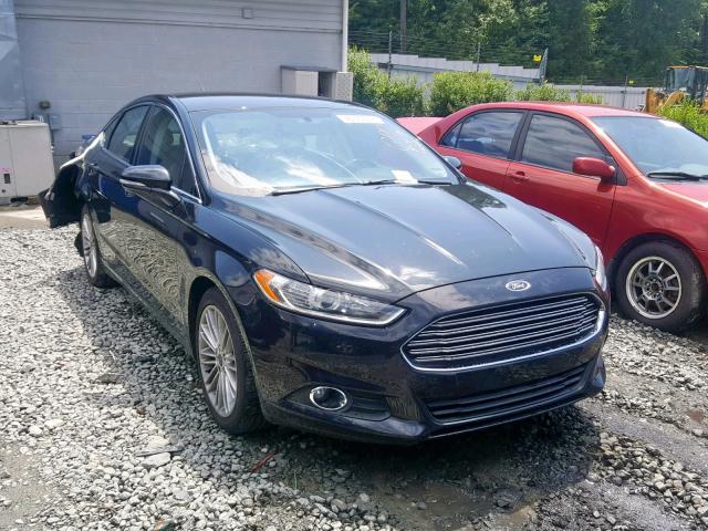 3FA6P0H95ER184566 - 2014 FORD FUSION SE BLACK photo 1