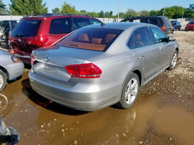 1VWBH7A33CC094944 - 2012 VOLKSWAGEN PASSAT SE GRAY photo 4