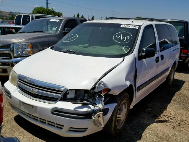 1GNDX03EX2D203761 - 2002 CHEVROLET VENTURE WHITE photo 2