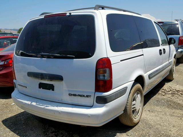 1GNDX03EX2D203761 - 2002 CHEVROLET VENTURE WHITE photo 4