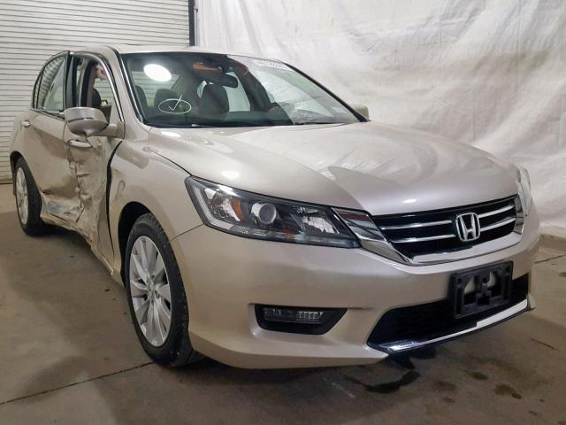 1HGCR3F83EA010073 - 2014 HONDA ACCORD EXL TAN photo 1