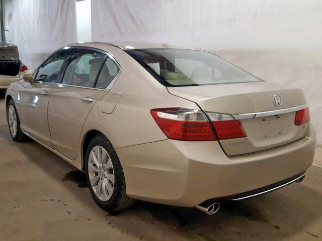 1HGCR3F83EA010073 - 2014 HONDA ACCORD EXL TAN photo 3