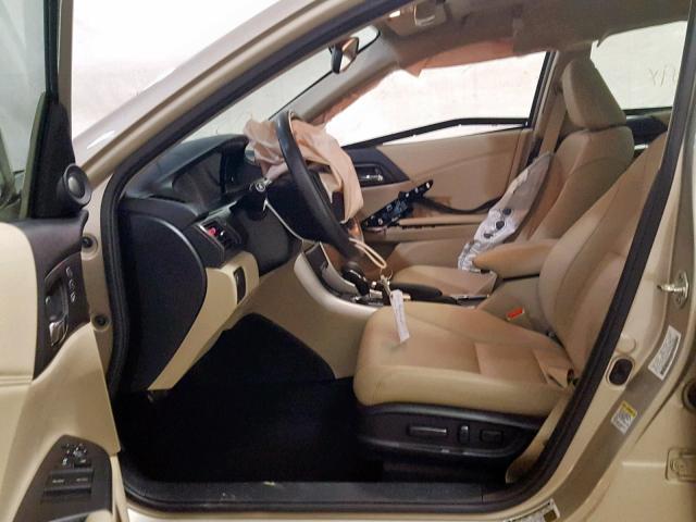 1HGCR3F83EA010073 - 2014 HONDA ACCORD EXL TAN photo 5