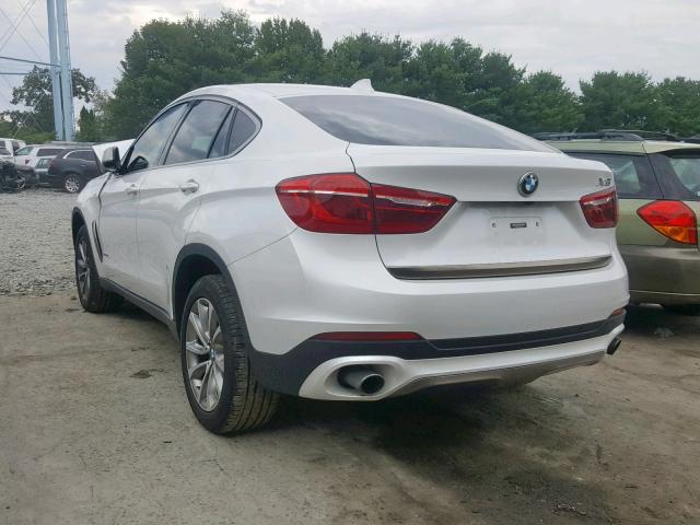 5UXKU2C30H0U28403 - 2017 BMW X6 XDRIVE3 WHITE photo 3