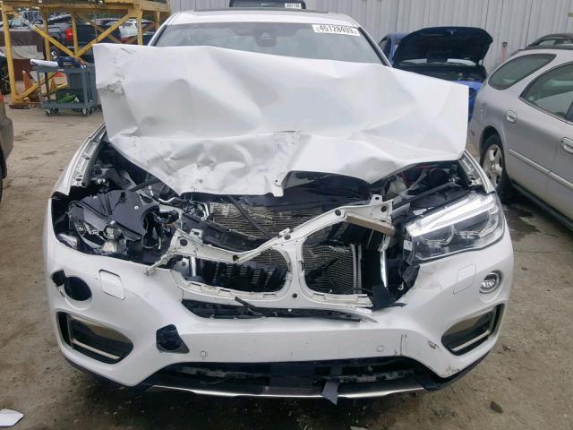 5UXKU2C30H0U28403 - 2017 BMW X6 XDRIVE3 WHITE photo 9