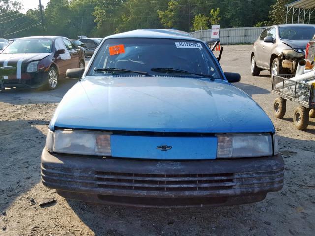 1G1JC5440N7237004 - 1992 CHEVROLET CAVALIER V BLUE photo 9