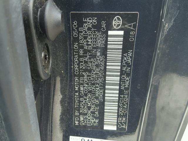 JTKDE177570146635 - 2007 TOYOTA SCION TC 灰色 照片 10