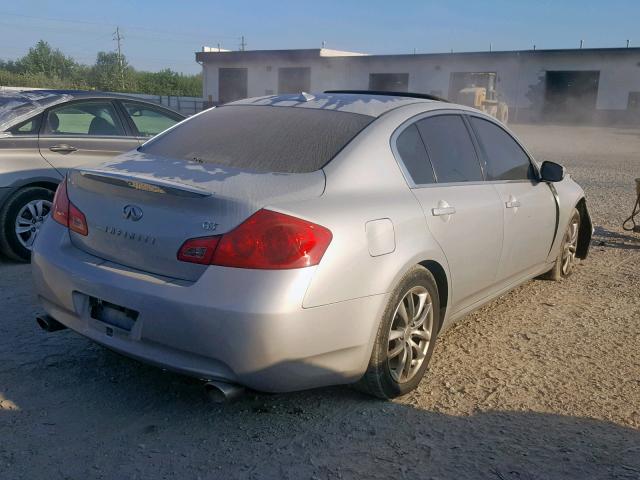 JNKCV61E49M010983 - 2009 INFINITI G37 BASE SILVER photo 4