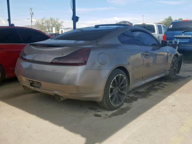 JNKCV64E78M122848 - 2008 INFINITI G37 BASE GRAY photo 4