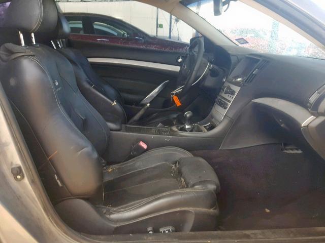 JNKCV64E78M122848 - 2008 INFINITI G37 BASE GRAY photo 5