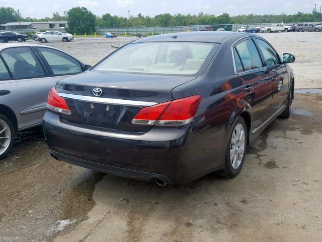 4T1BK3DB8BU387520 - 2011 TOYOTA AVALON BAS BLACK photo 4