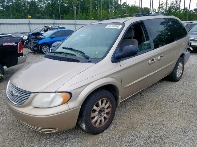 2C4GP44302R614139 - 2002 CHRYSLER TOWN & COU BROWN photo 2