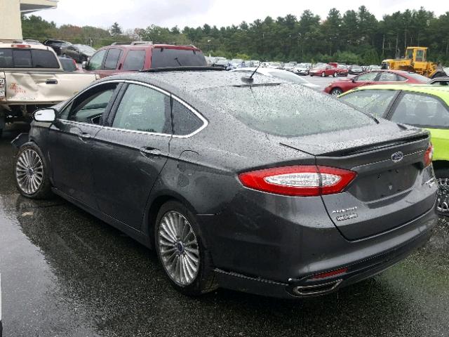 3FA6P0K95FR188207 - 2015 FORD FUSION TIT GRAY photo 3